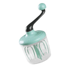 Manual Egg Beater Hand Crank Whisk with Ergonomic NonSlip Grip for Baking and Milk Froth