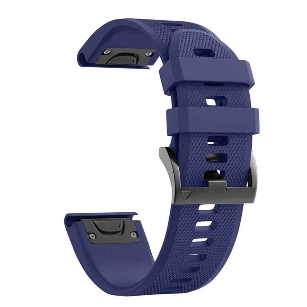 22Mm Silicone Quick Release Watch Band With Secure Buckle For Garmin Fenix 7 & Fenix 7X 9365369608030