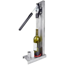 Manual Bottle Capping Machine for 2022mm Corks, Adjustable Height Stainless Steel Wine Corker