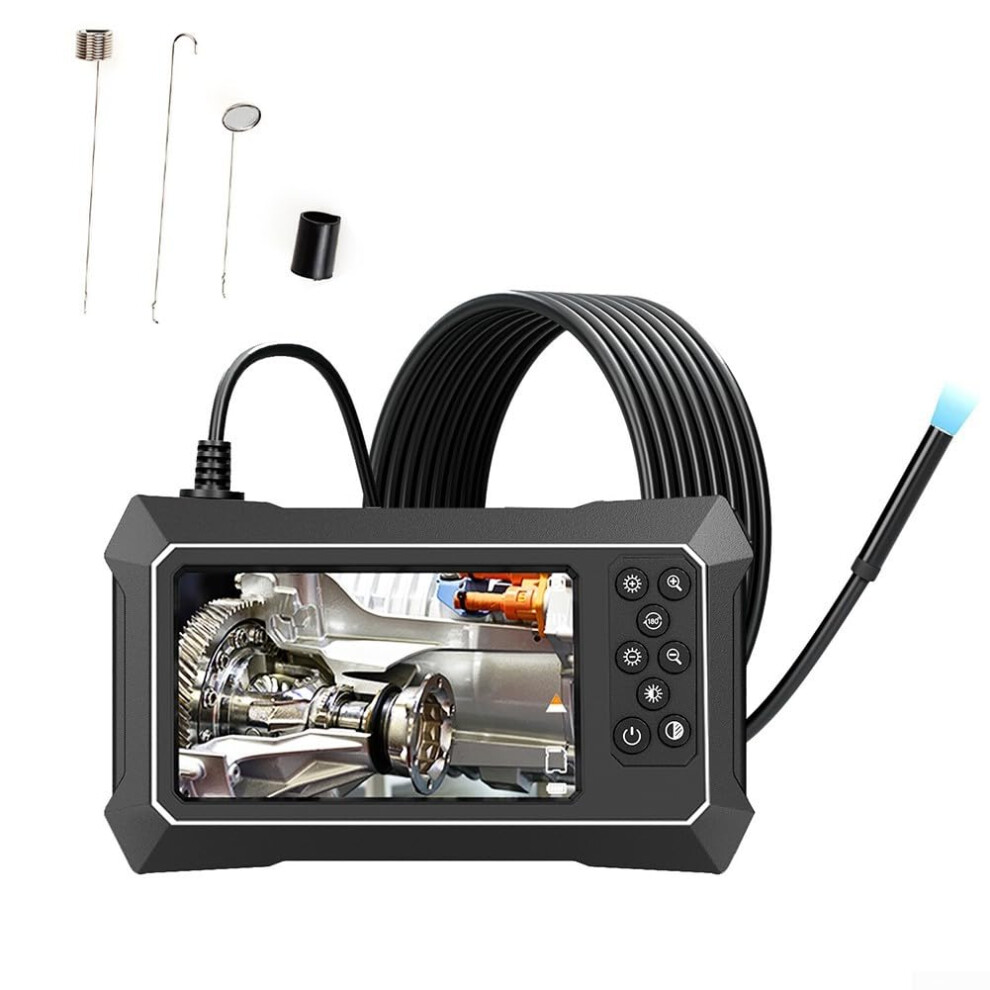 Borescope Inspection Camera 4.3' Ips Screen 1080P Hd Ip67 Waterproof For Automotive 5M Cable 9174973753032