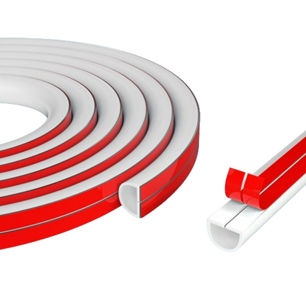 Cable Management Cover Pvc Self Adhesive Cord Raceway White Duct For Wall And Floor 1M 9164114437914