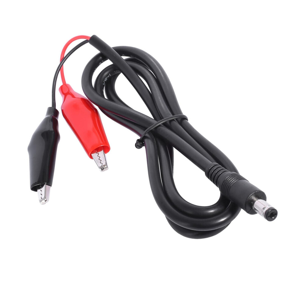 Dc Power Adapter Cable Alligator Clip To 5.5X2.1mm Dc Plug For 12V Led Strips And Cctv 9164114438539