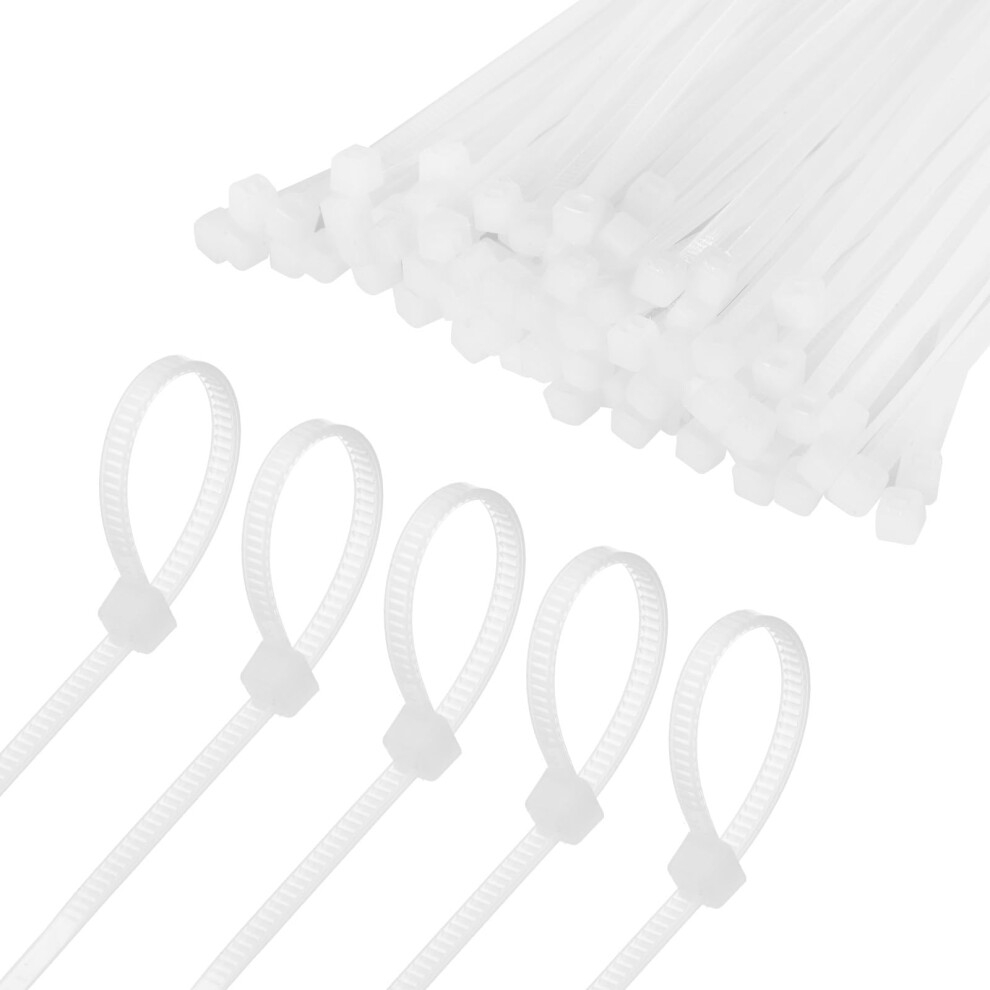 1000 Pack 4 Inch White Nylon Zip Ties Selflocking Cable Ties For Indoor Outdoor Bundling 9365369609655