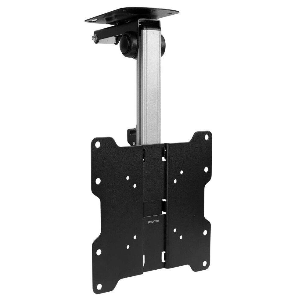 Adjustable Ceiling Tv Mount Bracket With Foldable Spacesaving Design, Tilt Swivel For 1737 Inch 9070919204739