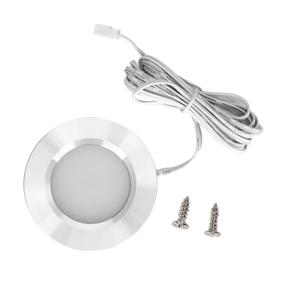 Bright Cool Led Recessed Puck S, Energy Efficient Rv S For Interior Boat Camper Trailers - 6400K Led 12 Volt Ceiling 3W White/Light/Silver 9169997610317