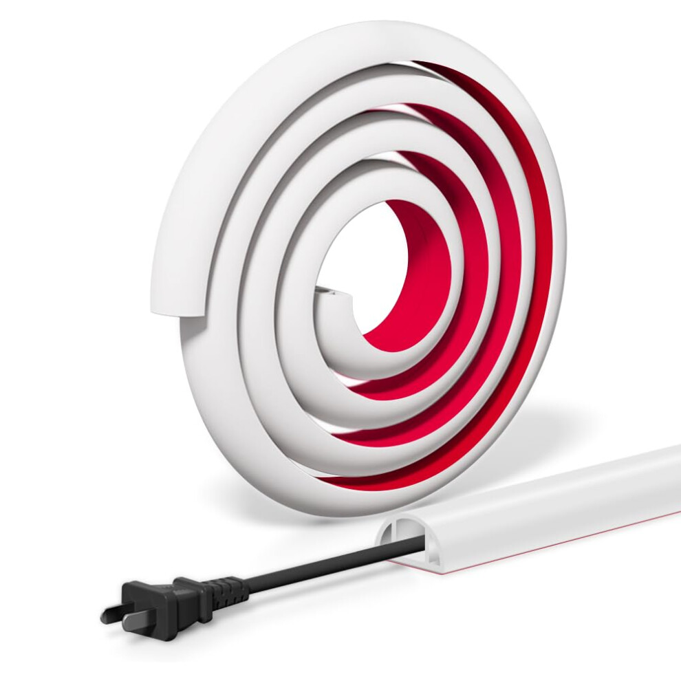 Cable Management Floor Cover, Self Adhesive Pvc Cable Duct For Walls And Floors, 1M 3010Mm 9164114441331