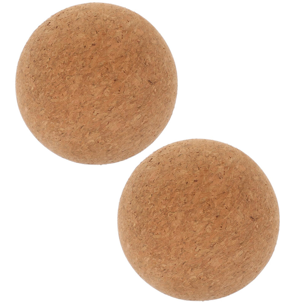 2pcs Cork Massage Balls for Muscle Relief and Deep Tissue Therapy, Small Yoga Fitness Roller