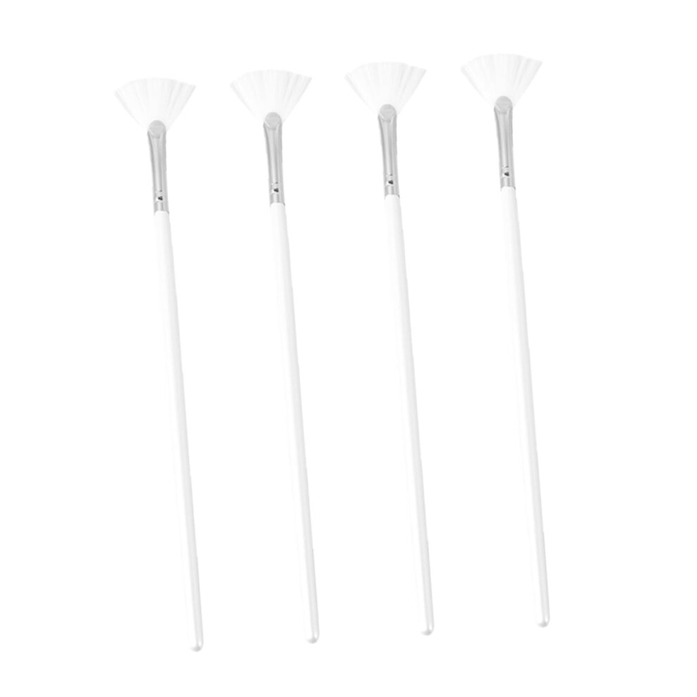 Cream Facial Mask Brush Set Of 4 Fan Applicators For And Mud Skincare Easy To Clean For Women