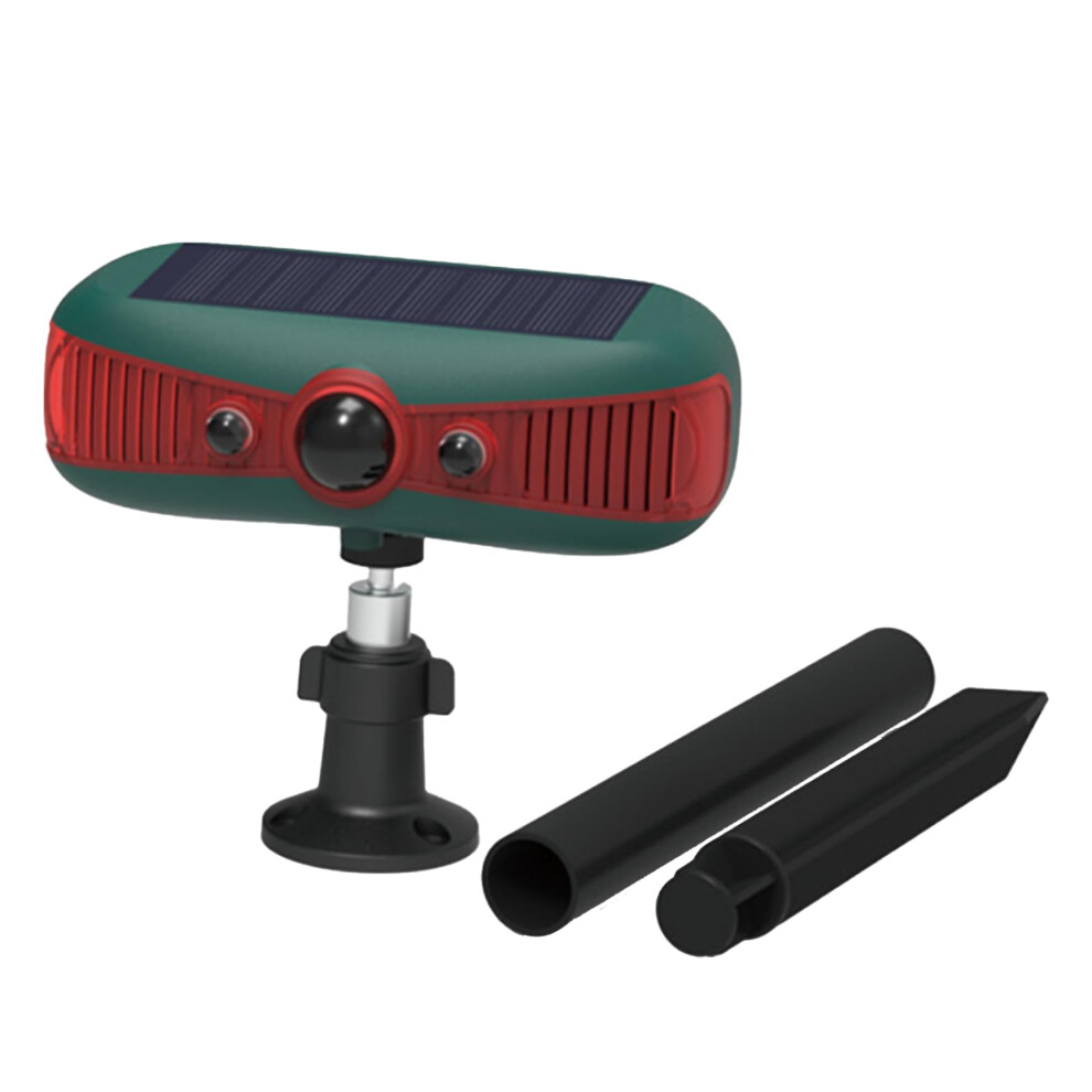 Solar Motion Sensor Alarm With Dual Horns, 13 Sounds, 4 Modes, Waterproof Led For Garden Farm Outdoor 9164114443717