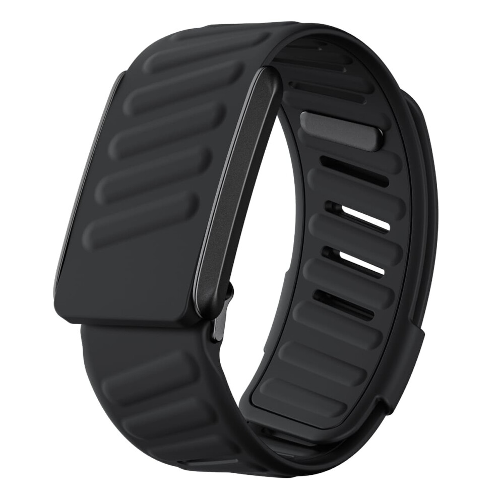 Silicone Wristband Adjustable Sweatproof Sports Strap With U Shaped Connector For Whoop 4.0 Black 9365369613560