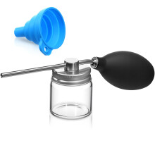 Diatomaceous Earth Duster with ClogResistant Flow, Glass Bulb Powder Applicator for Indoor Outdoor Pest Control