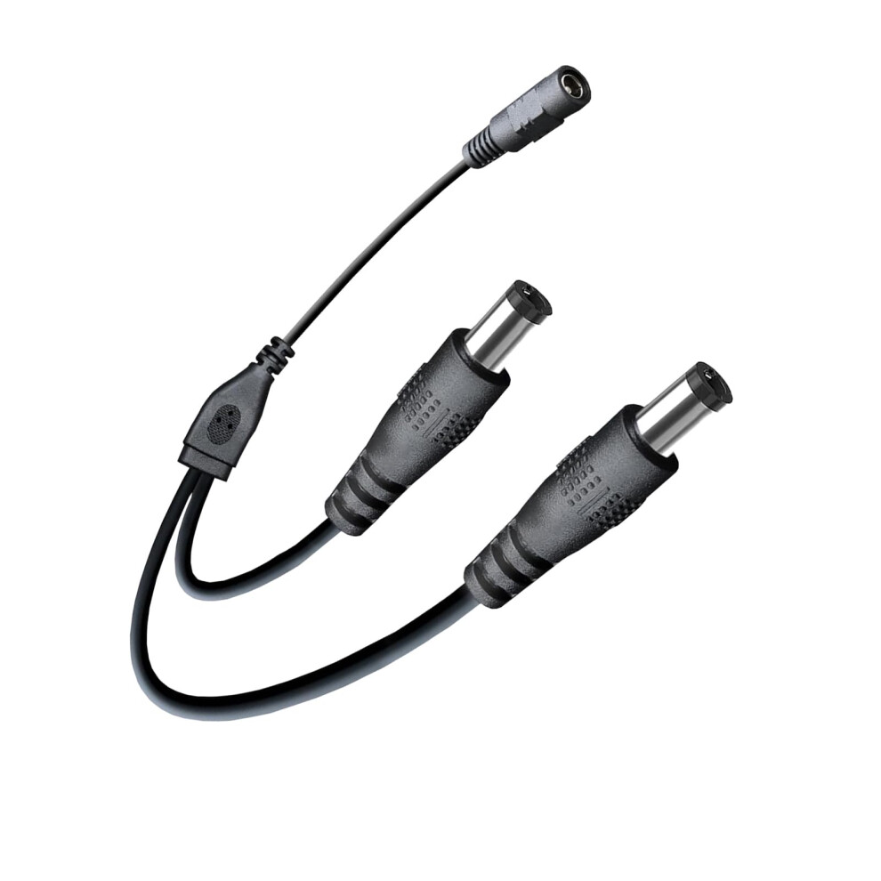 Dc Power Splitter Cable 2Pack 1 Female To 2 Male 5.5Mm X 2.1Mm For 12V Cctv And Led Lights 9164114444783