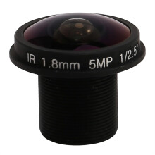 5MP 1.8mm Fisheye CCTV Lens M12 Mount F2.0 180 Wide Angle for Surveillance Camera