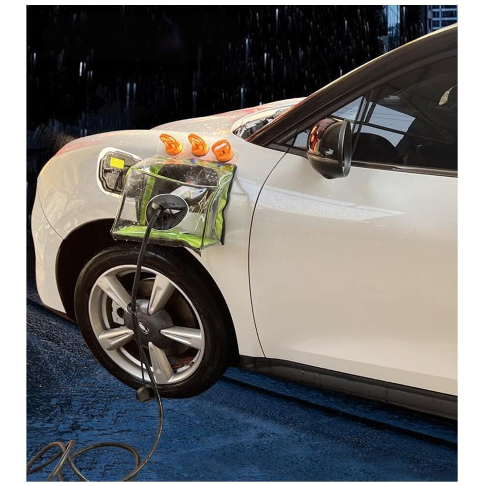 Ev Charger Port Cover For Air Dream 2022 With Suction Cups, Outdoor Allweather Charging Shield 9174973760979