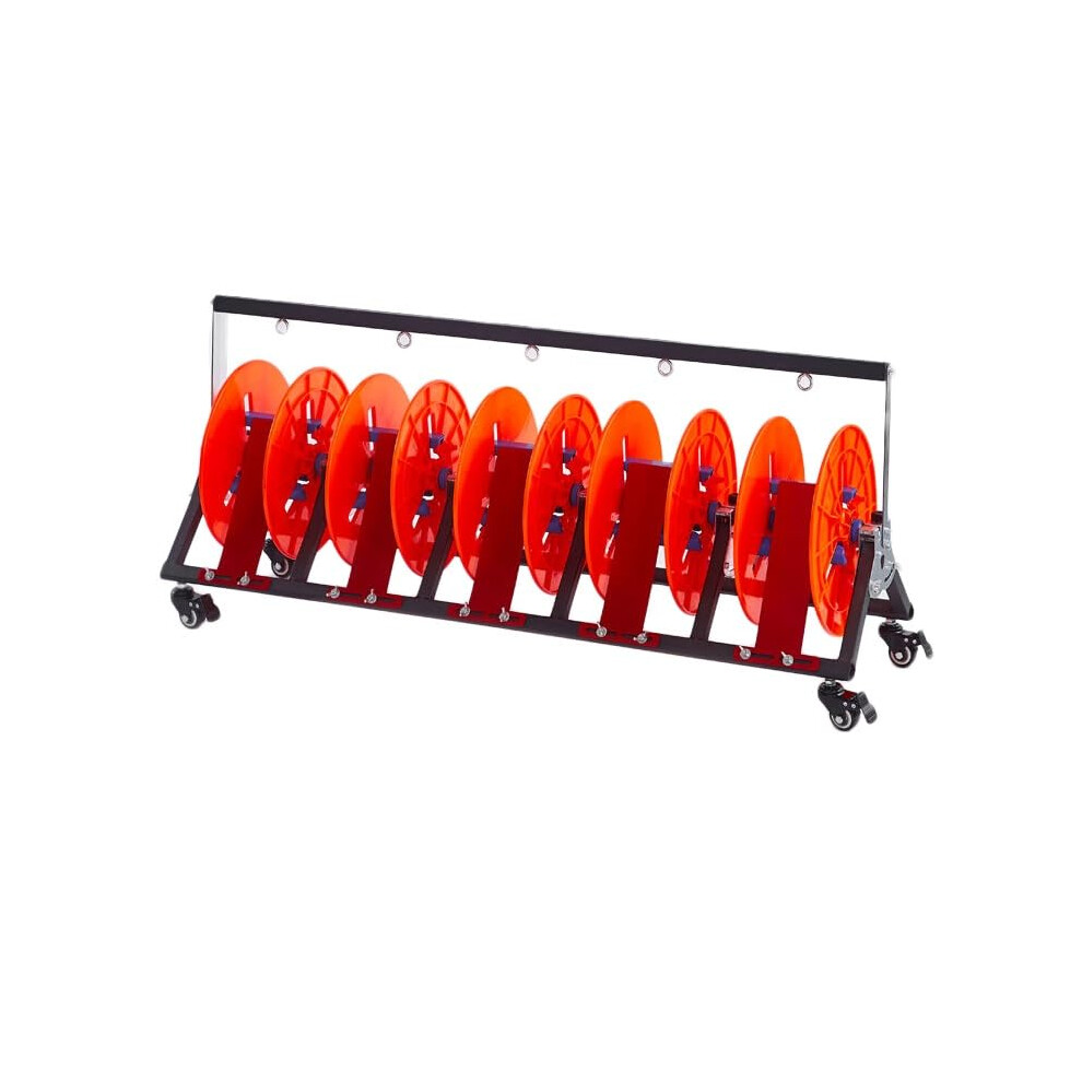 Wire Spool Rack With Wheels, Foldable 5Reel Cable Reel Holder, Heavy Duty For Workshop 9164114445285