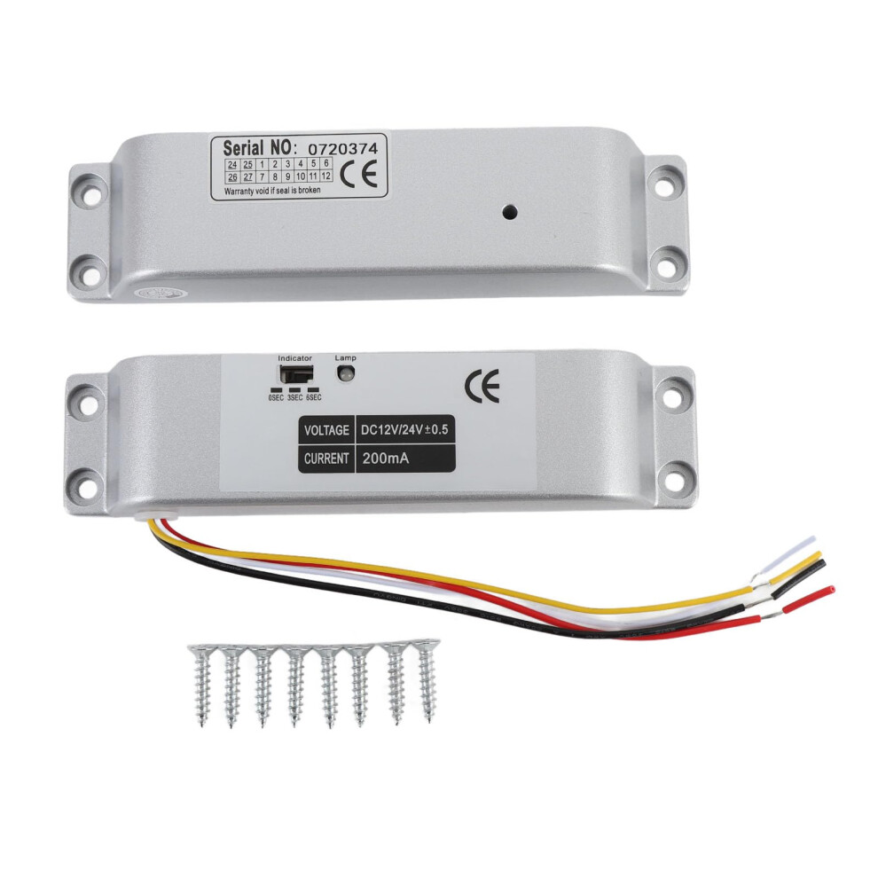 Electric Drop Bolt Lock 12V 24V Fail Safe Nc Mode With Adjustable Delay Timer For Door Access Control 9164114445711