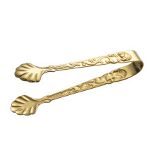 Rose Gold Stainless Steel Ice Tongs with NonSlip Grip for Sugar and Cake Decorations