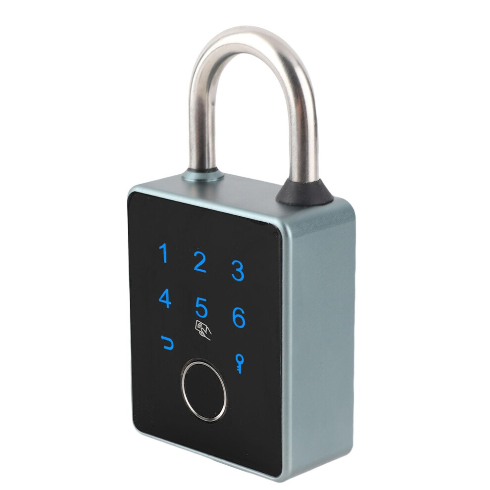 Fingerprint Padlock With App Control, Five Unlocking Methods, Weatherproof Biometric Gym Locker Lock 9365369615311