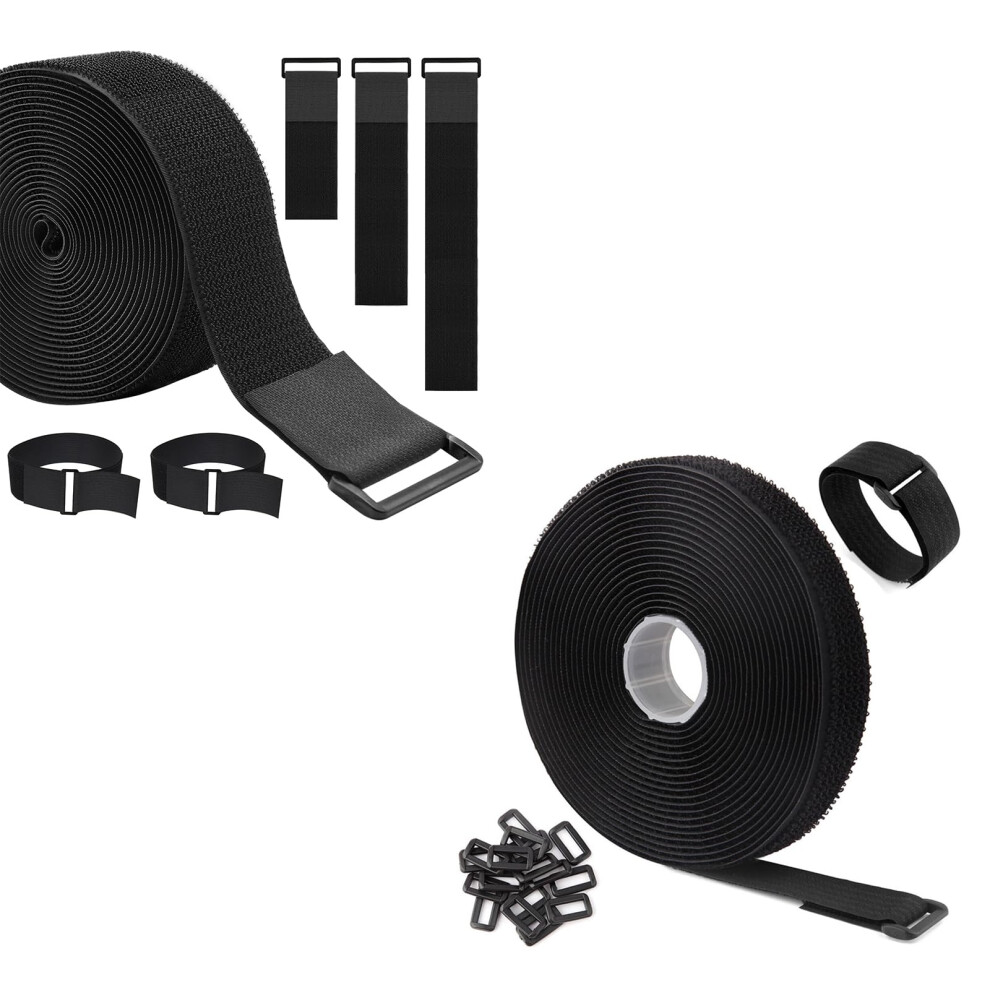 Cable Straps Heavy Duty Hook And Loop Reusable Cuttolength Multisize For Cable Management 9164114447241