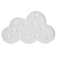 Batterijgevoed LED-wolkennachtlampje met warme sfeer voor de kinderkamer, verstelbare plaatsing, gemaakt van niet-giftige materialen, geschikt voor