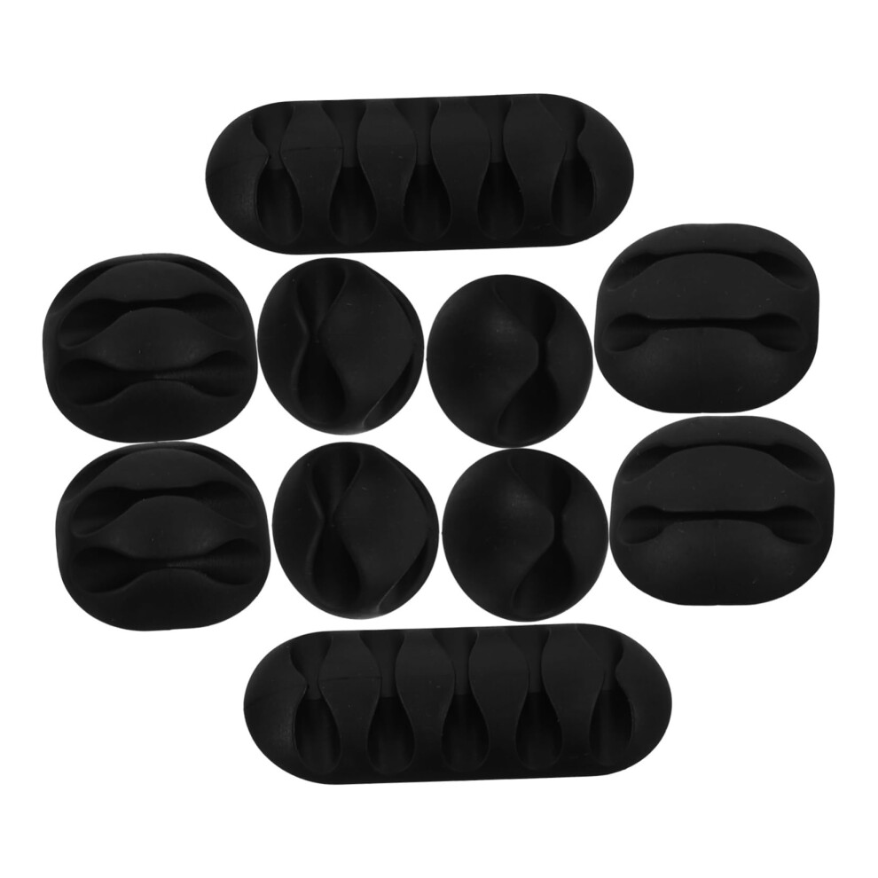 10Pcs Cable Organizer Clips With Strong Adhesive Â Cord Holders For Desk Usb Chargers And Wires 9164114447906