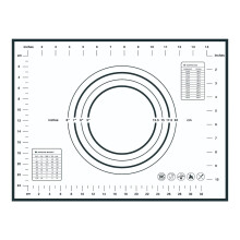Silicone Pastry Mat Non Stick for Rolling Dough Pie Crust Cookies Bread Pizza 15.75x11.81 Inch