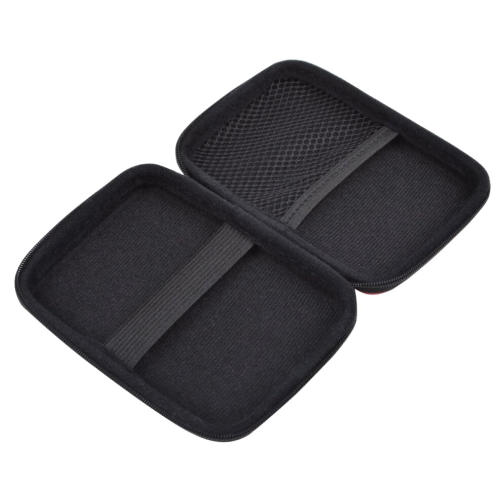 Shockproof Portable Hard Drive Case With Mesh Pocket, Travel Electronics Organizer Bag 9365369617452