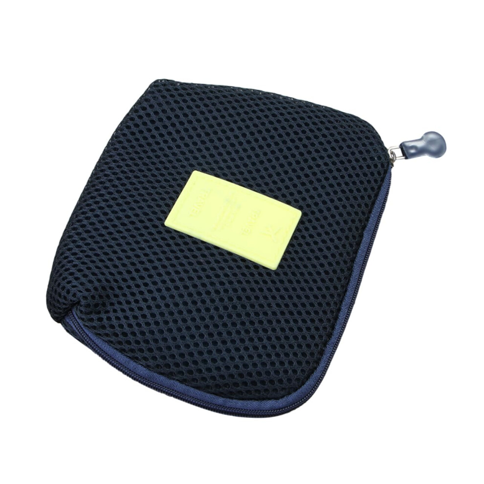 Shockproof Travel Cable Organizer Bag With Sponge Interior For Chargers And Accessories, Dark Blue 9365369617575