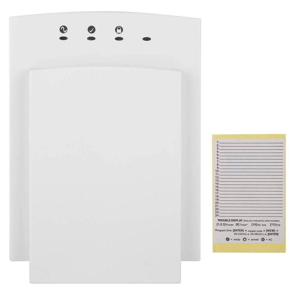 Burglar Alarm Keypad With Onetouch Arming And Adjustable Brightness For Home And Office Security 9164114448873
