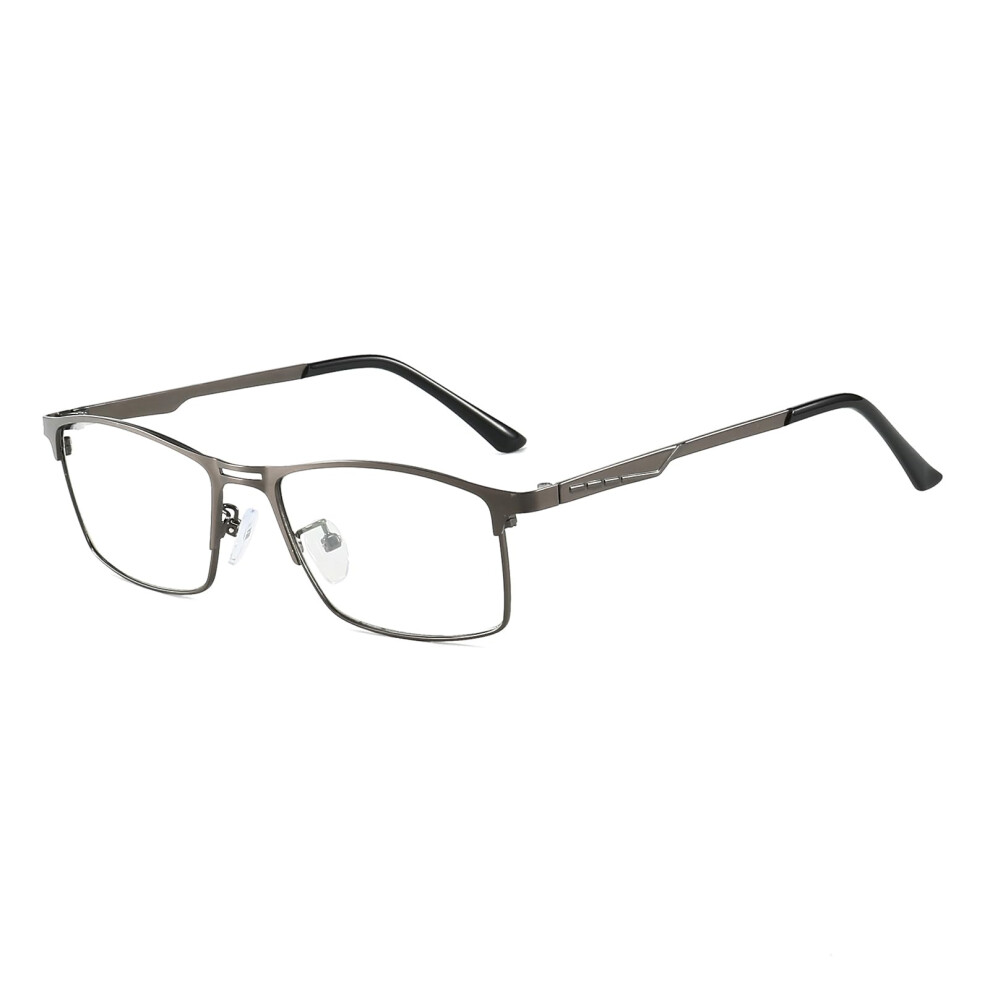 Men's Prescription Glasses Clear Distance Vision Lightweight Metal Frame Myopia Spectacles