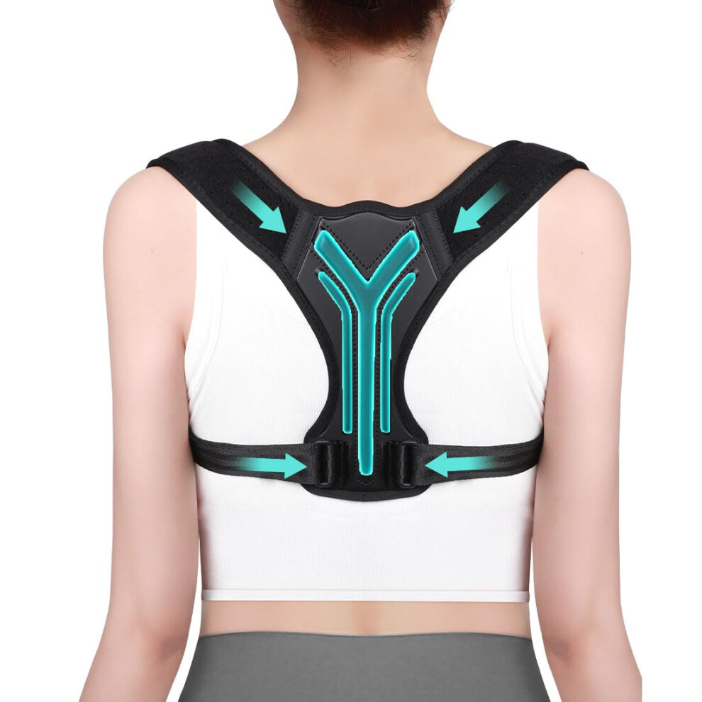 Adjustable Back Brace Posture Corrector Belt with Ergonomic Spine Support for Scoliosis Hunchback Medium
