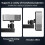 Adjustable Foldable Projector Wall Mount with 1/4 Inch Screw, TwoAxis Tilt, Metal Bracket 4