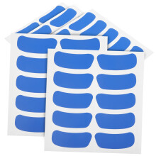 Reusable Writable Eye Black Stickers for Sports with Glare Reducing Strips, 50 Sheets