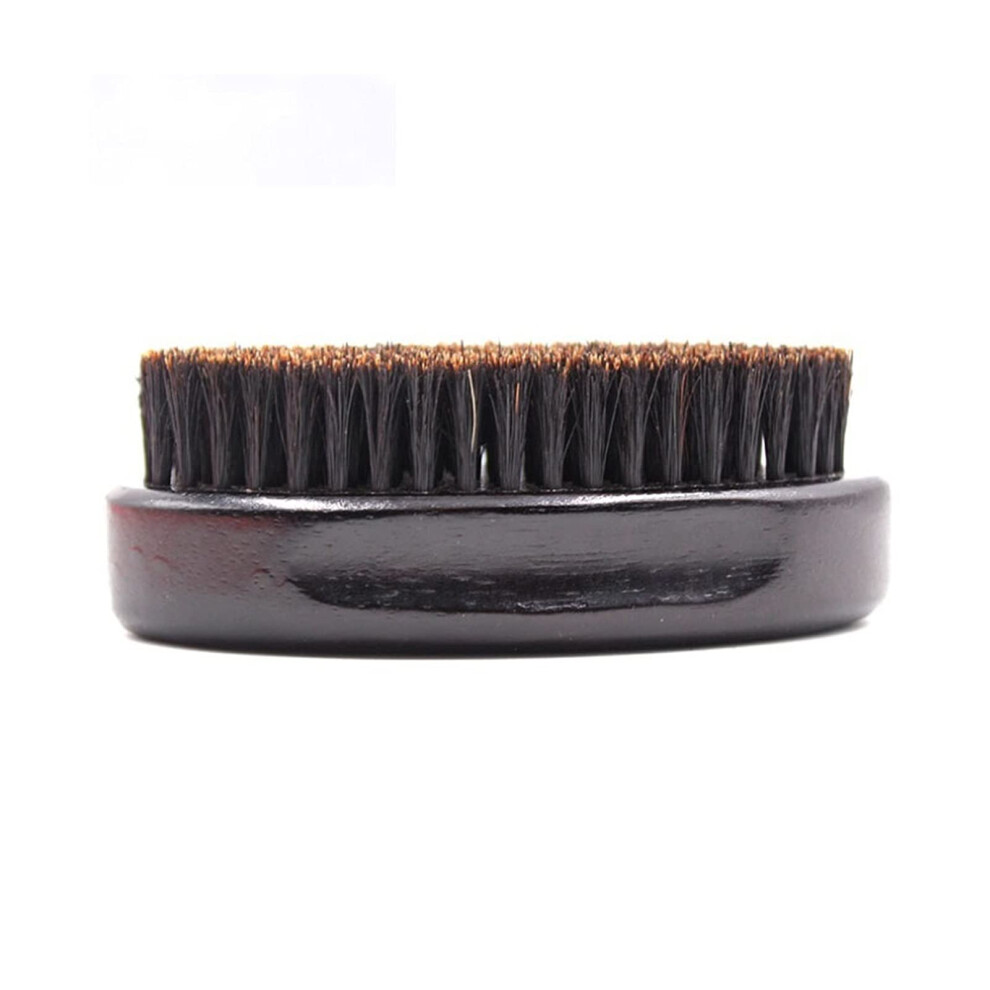 Beard Brush for Men with Elastic Bristles, Deep Cleaning, Broken Hair Removal, Small Travel Size