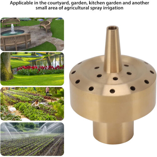 Fountain Nozzle Brass Column Multi Direction Jet for Garden Pond with Captivating MultiLayer Spray 1