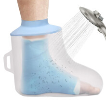 Waterproof Cast Cover for Shower with Universal Fit, Reusable Silicone Foot Protector Seal