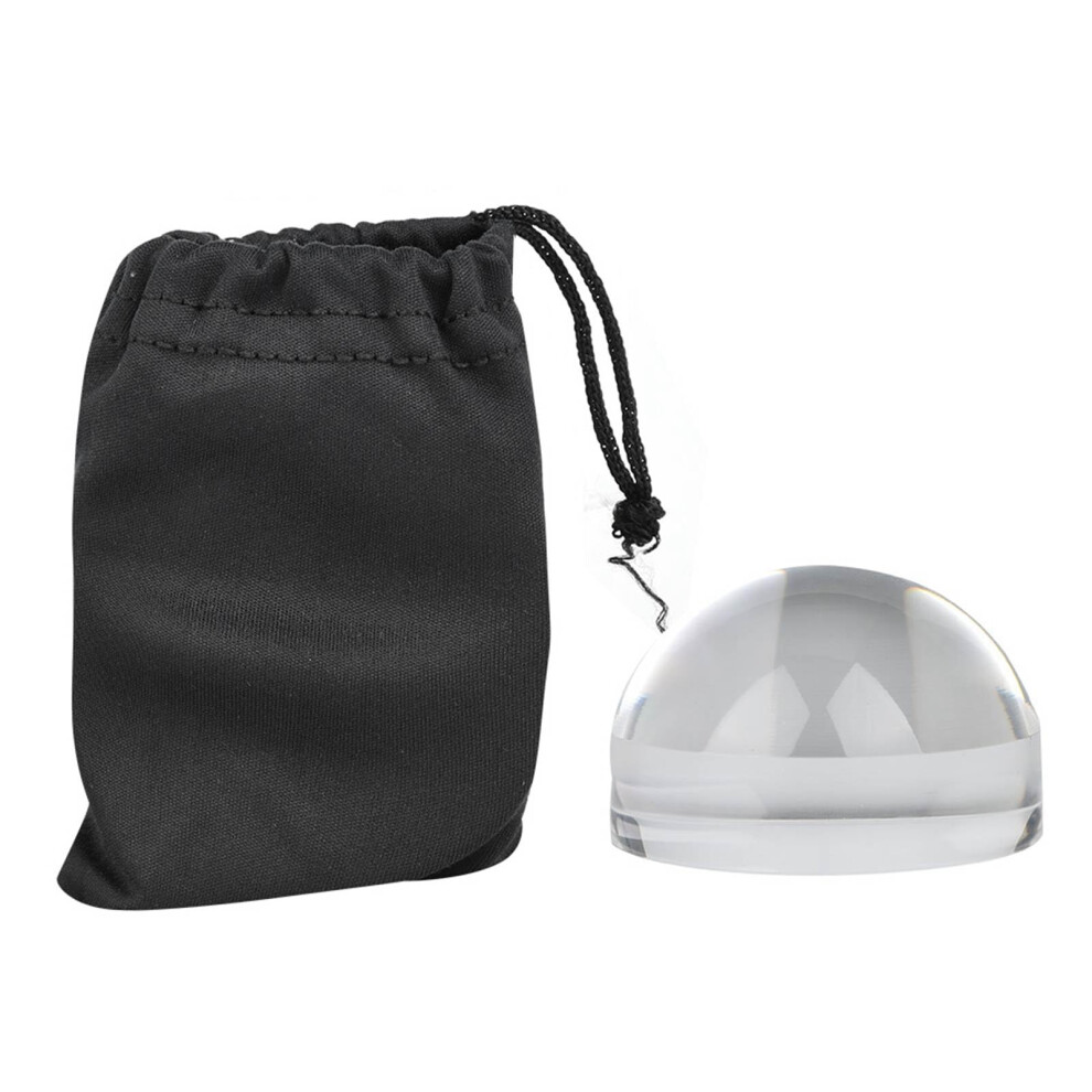 6X Acrylic Dome Magnifier with Clear Optical Rendering for Reading Books and Maps