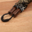 (A) 27cm Solid Wood Double Stick Red Sandalwood Double Cut Stick Rope Practical Performance 5