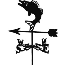 Stainless Steel Weather Vane with RustResistant Coating for Garden Roofs and Outdoor Wind Direction Indicator