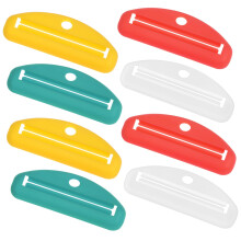 8pcs Manual Toothpaste Squeezer Dispenser, Plastic Tube Squeezer for Toothpaste, Cream and Paint