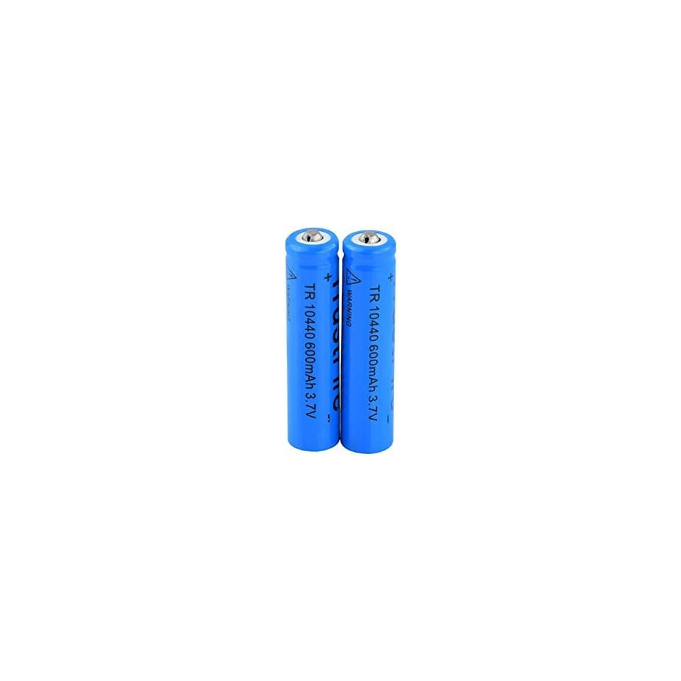 10440 Rechargeable Battery 3.7V 600Mah Aaa Lithium Ion For Flashlight, Pack Of 2, Longlasting 9365369625822
