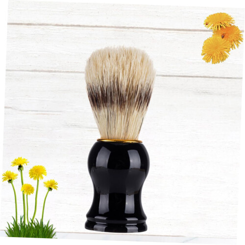 Beard Brush for Men with Ergonomic Smooth Handle, SkinSafe Material, Portable Styling 1