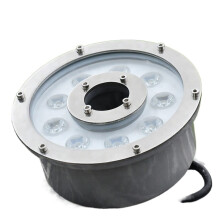 LED Fountain Light RGB Color Changing IP68 Waterproof 12V 24V Underwater Pond Lamp with Remote