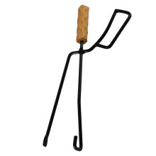 Fireplace Log Tongs Heavy Duty Small Wood Grabber Clamp for Outdoor Fire Pit and Campfire