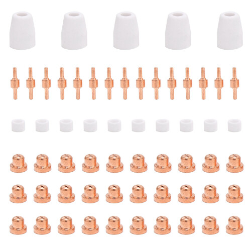 Copper Nozzle For Plasma Cutting Consumables Excellent Contact Performance Fine Processing Technology Stable Working Operation Experience Fit For 1