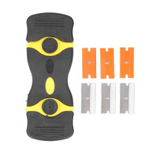 Vinyl Removal Tool With Replacement Razor Blades, 2 In 1 Scraper For Sticker And Paint Removal, Ergonomic Handle Multi Purpose Cleaner With Safety