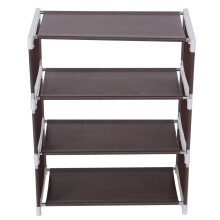 Organizador de sapatos com design multicamadas, leve e resistente, em tecido não tecido. Fácil de montar, ideal para sala de estar, quarto e hall