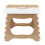 Compact Lightweight Foldable Stool With Ergonomic Carrying Handle, Excellent Value For Kitchen Bathroom Dining Room Usage White & Green 1