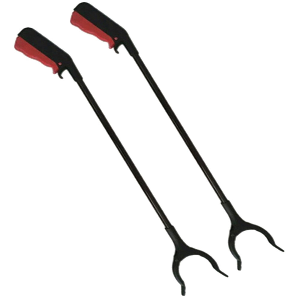 Grabber Tool for Elderly with Extended Reach and Ergonomic Grip, 60cm Lightweight Claw 2 Pack