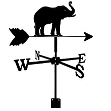 Metal Weather Vane Stainless Steel Wind Direction Indicator with RustResistant Coating for Garden